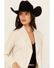 Women's Faux Suede Fringe Jacket