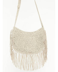 Women's Avenly Floral Perforated Suede Hobo Bag