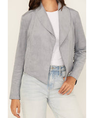 Women's Faux Suede Fringe Jacket