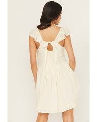 Women's Tie-Back Mini Dress